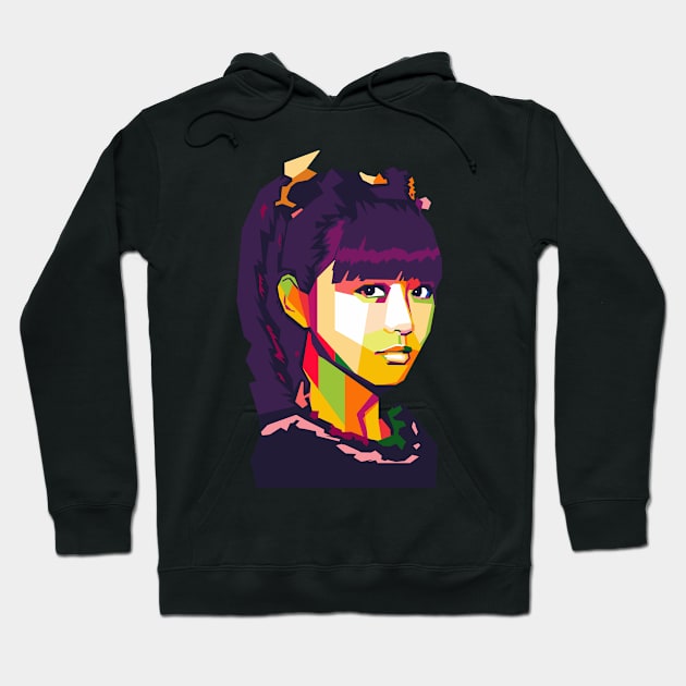 metal baby moa Hoodie by cool pop art house